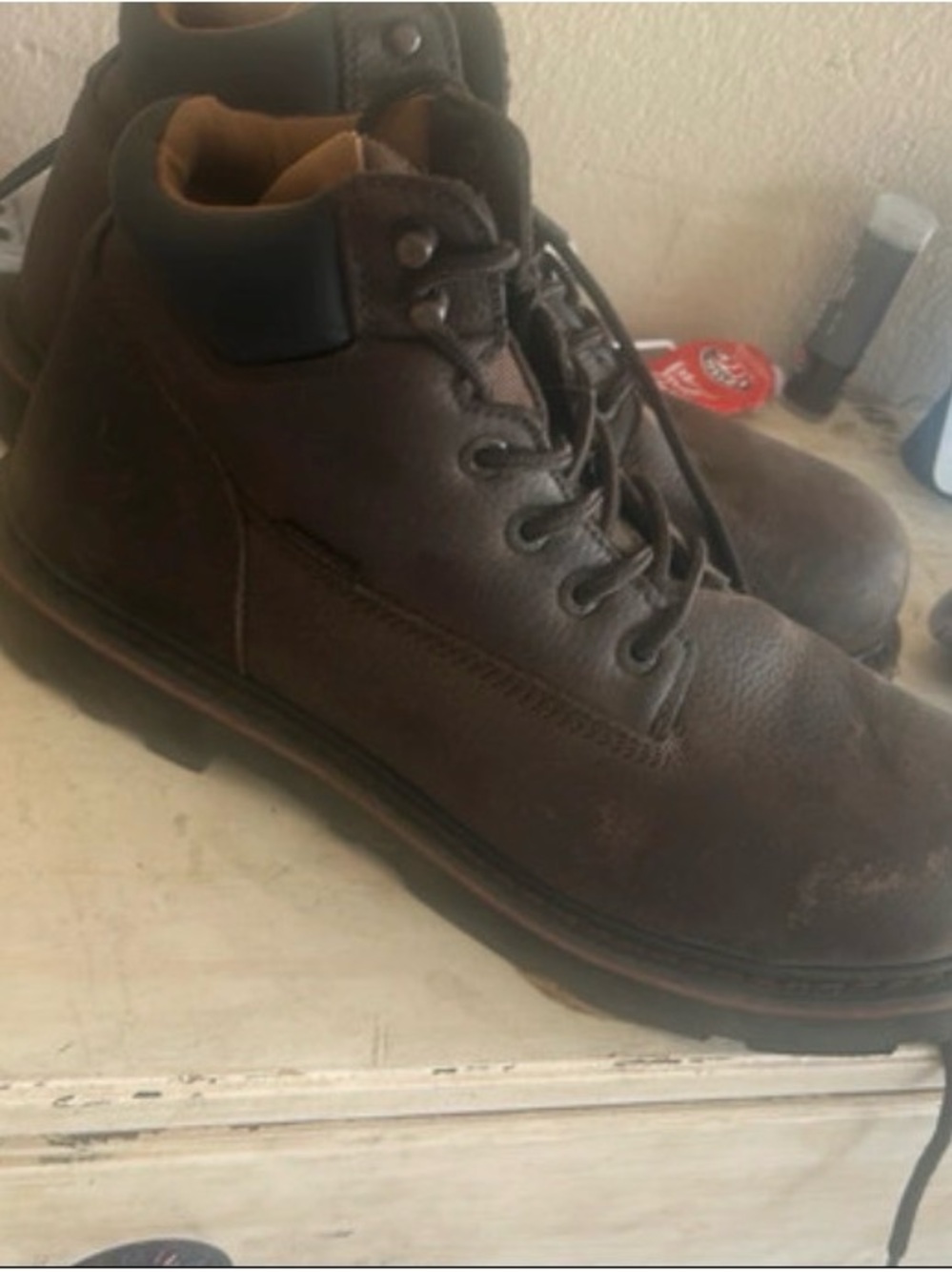 Men's Brown Leather Lace-Up Ankle Boots